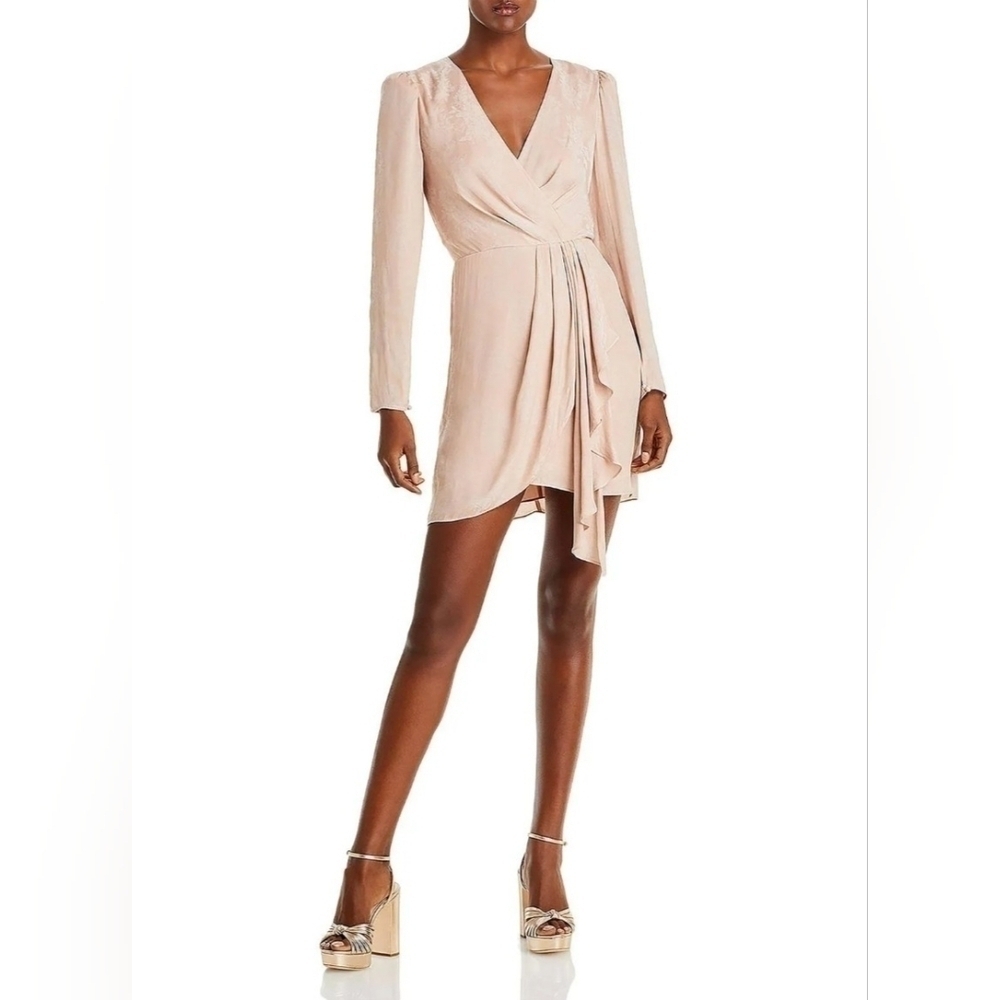 BCBGMAXAZRIA Women's Faux Wrap Mini Dress Size 8